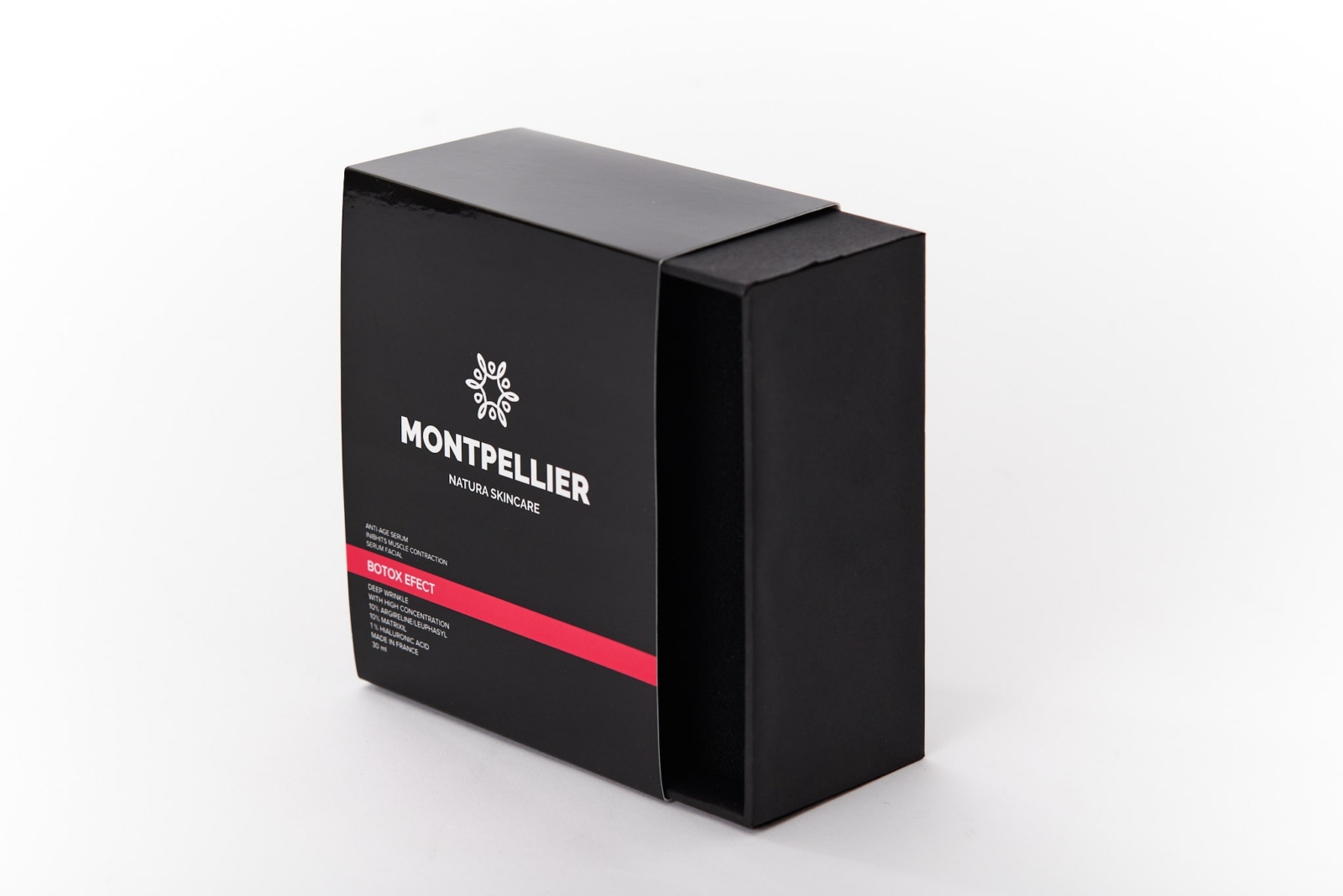 Caja semi rígida deslizable con espuma
