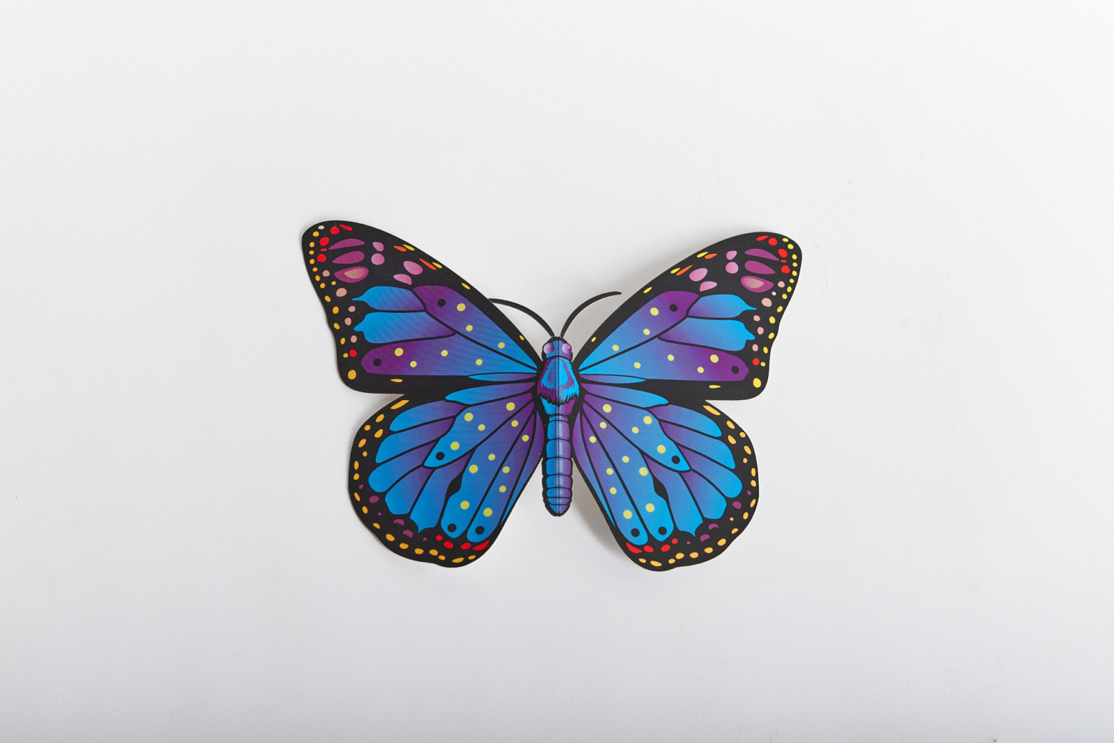 Invitación en forma de mariposa