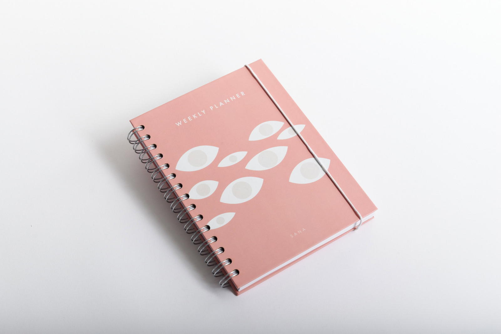 Agenda pasta dura vertical con cierre resorte